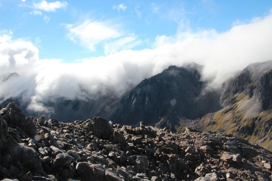 Clouds rolling in and halting progress