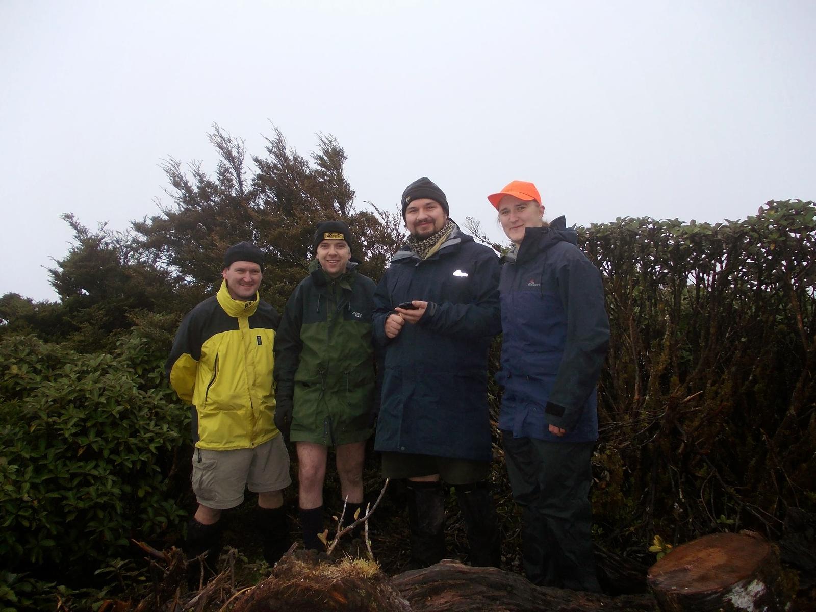 Team at Summit of Mt Matthews