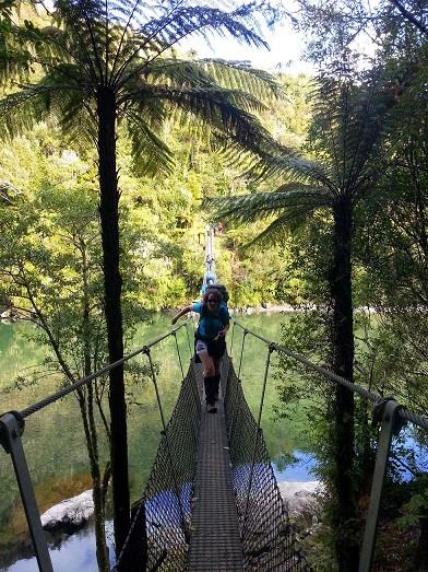Lisa on bridge