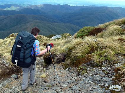 Nearing Powell hut