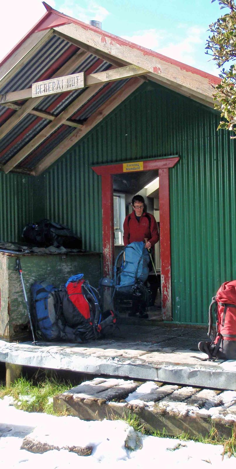 Herepai Hut, Sunday morning