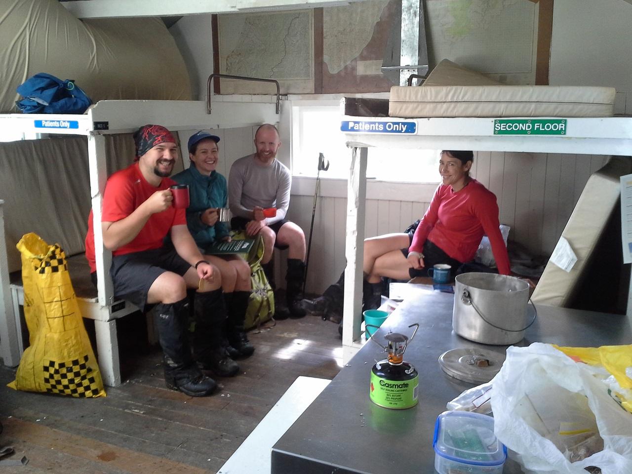 Lunch at Blue Range Hut