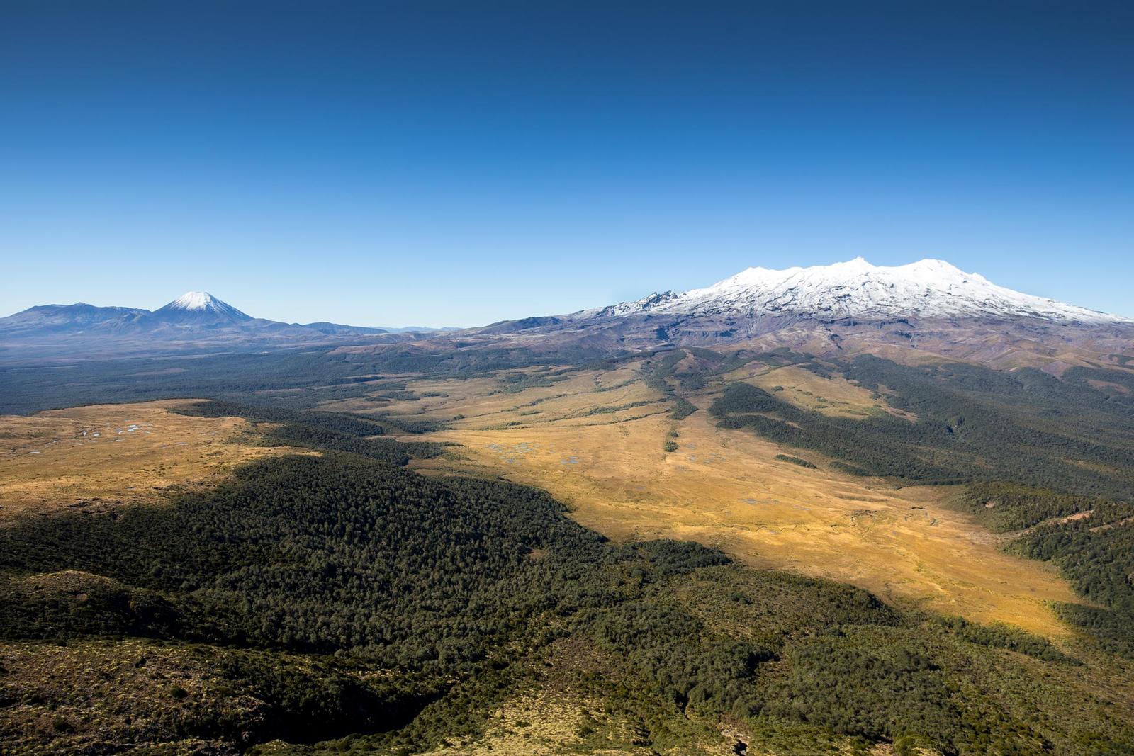 The view over the wilderness area from the summit of Hauhungatahi Peak