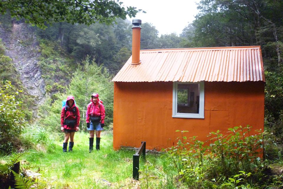 Leaving Upper Makororo Hut