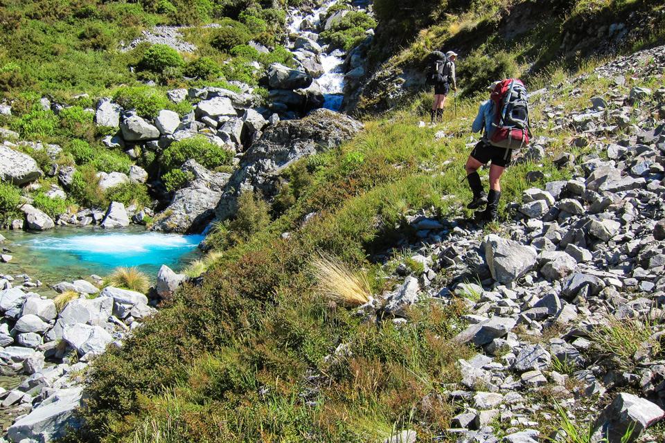 The blue plunge pool - very refreshing