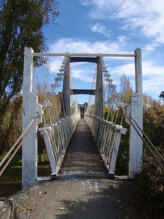 One of Masterton’s hidden treasures - a cyclable suspension bridge
