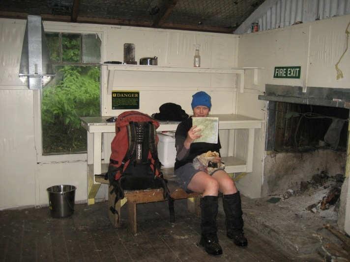 Marie in Joe's Hut
