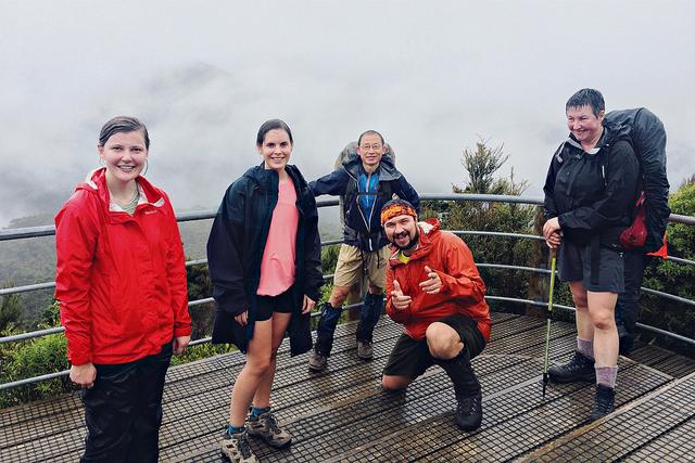 At the Rocky Lookout platform. Photo: Caryl.