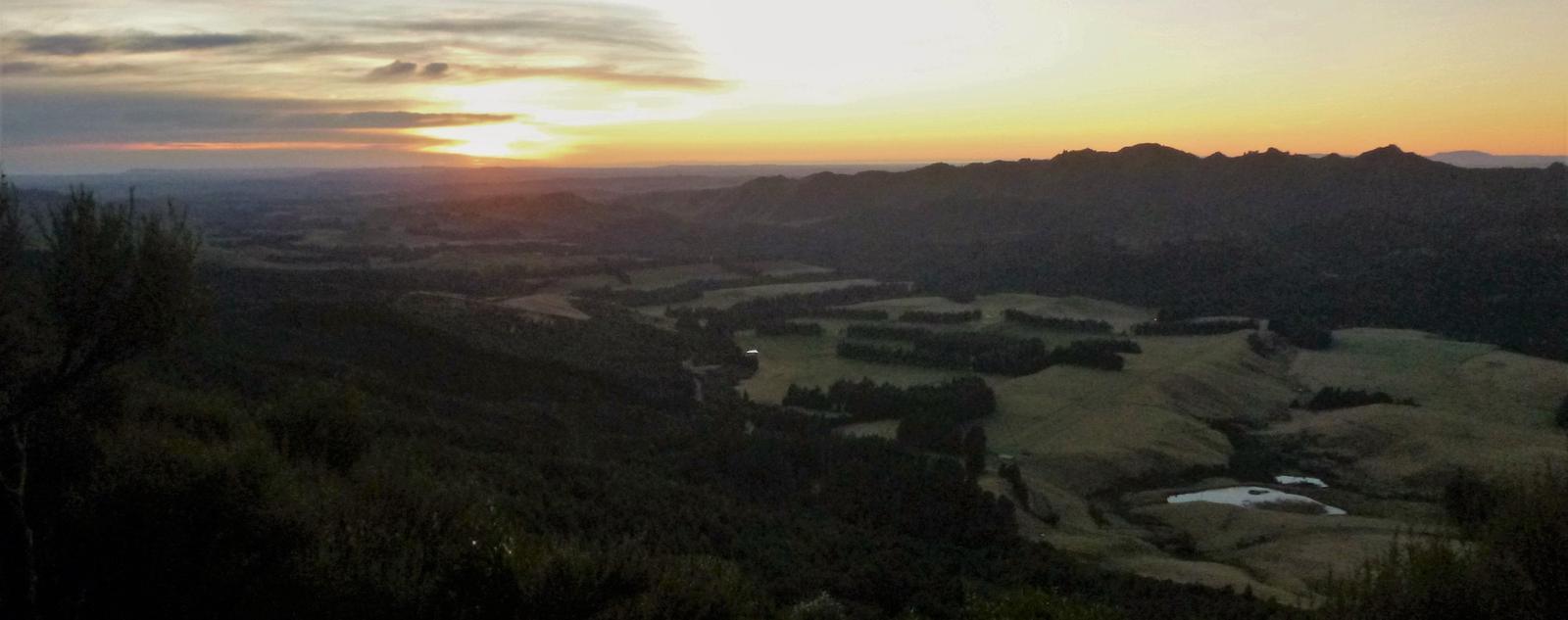 Sunrise on climb up from Sentry Box
