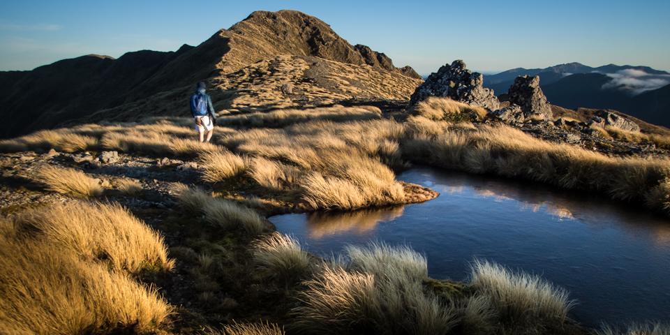 Heading towards Angle Knob after crossing the Broken Axe Pinnacles