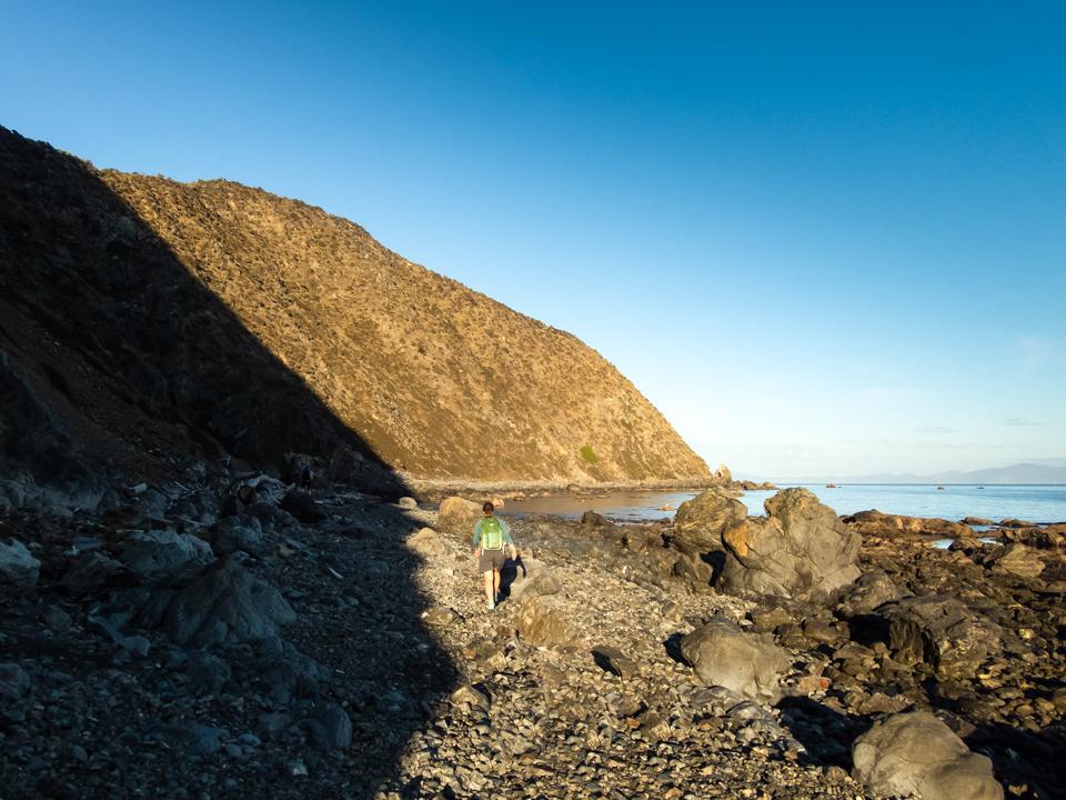 Heading south around the Terawhiti coast from Makara