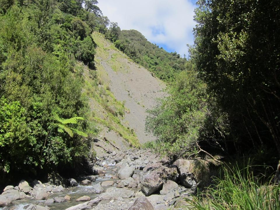 A large slip over Penn Creek