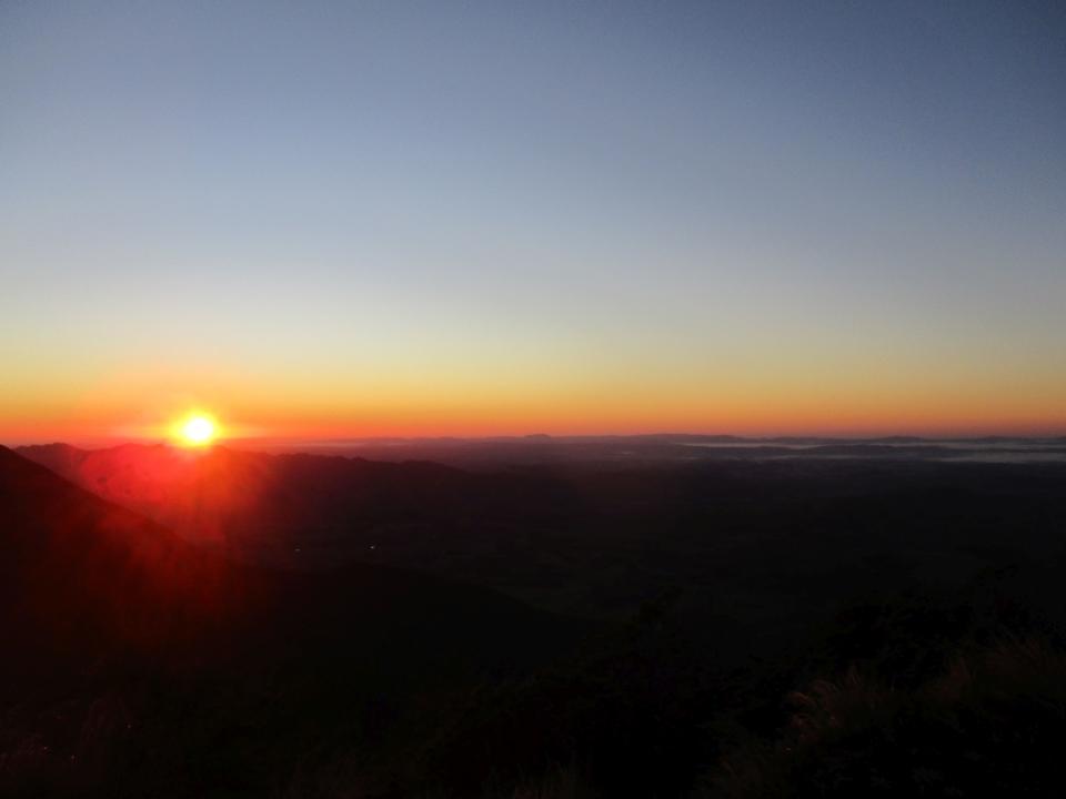 Sunrise in the Ruahine Ranges