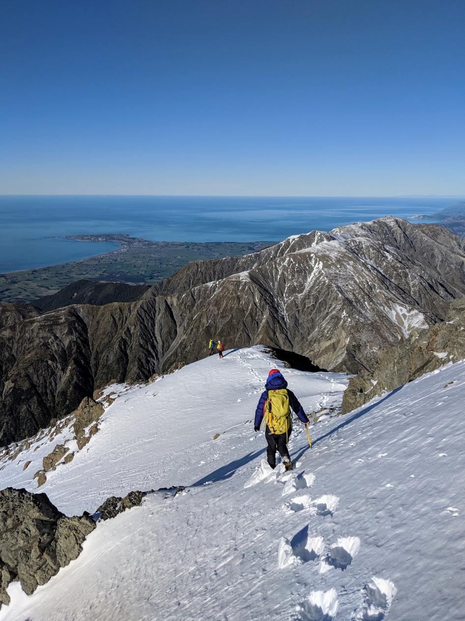 Descending Mt Uwerau