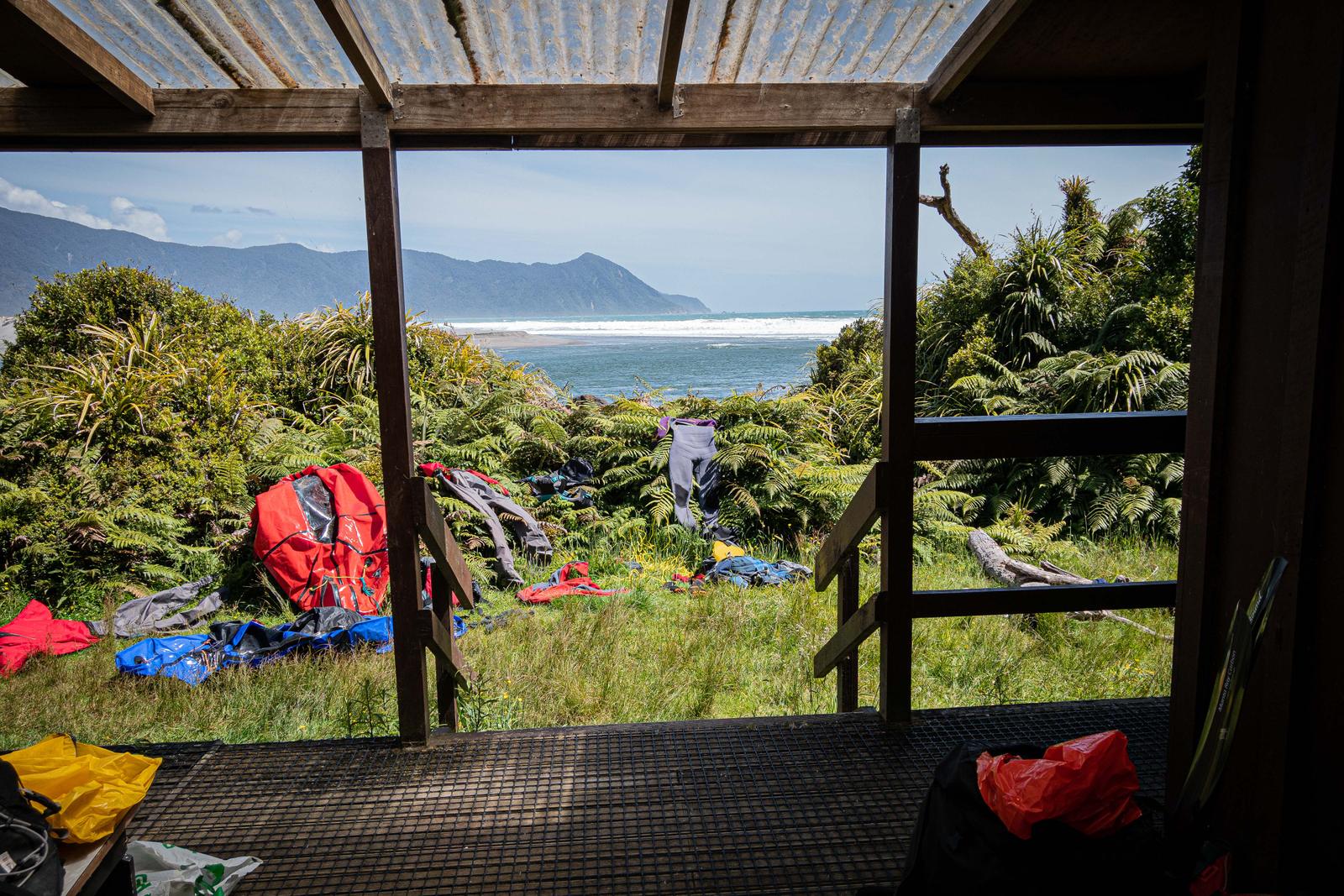 At Martins Bay Hut Fiordland National Park