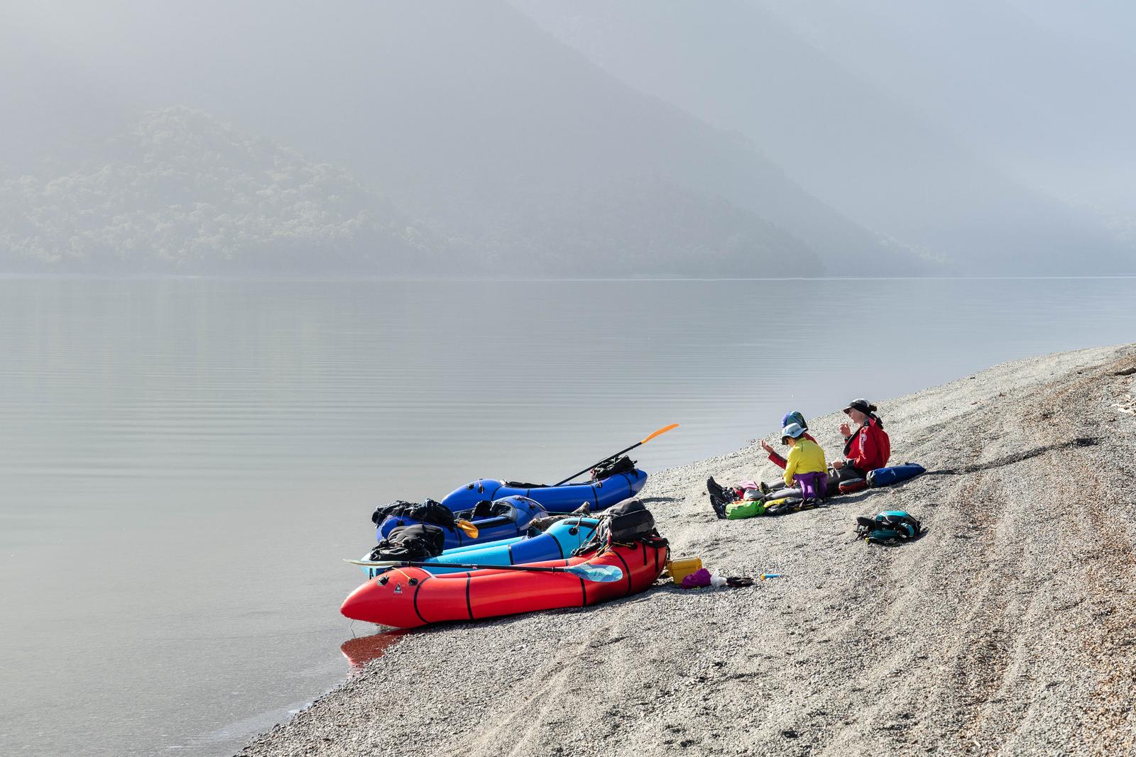 Taking a break from paddling LakeMcKerrow