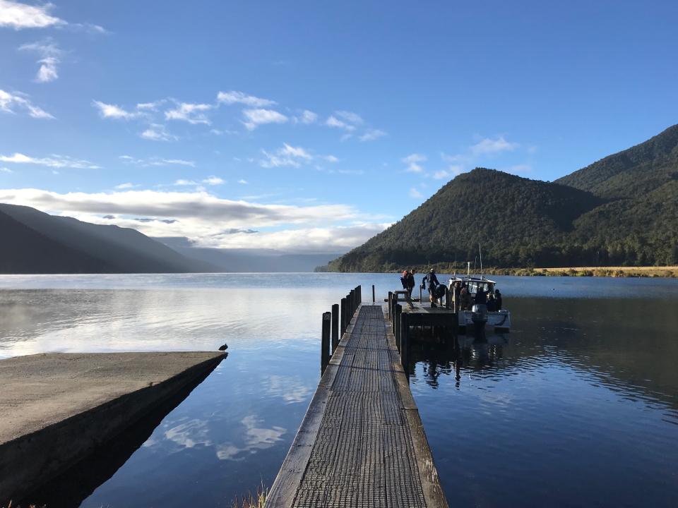 Boat at Lake Rotoroa, Nelson Lakes