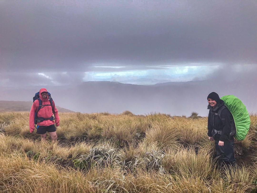 Huw and Jamie enjoying the view