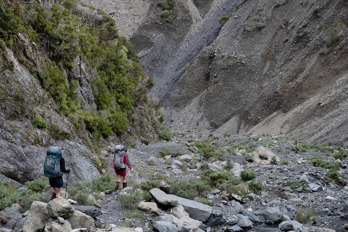 Walking down the Mukamuka Stream