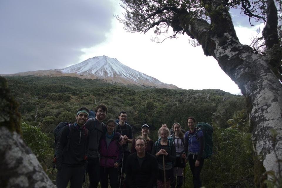 Group shot with Fanthams Peak