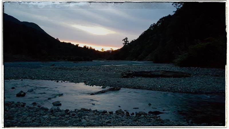 Orongorongo Valley sunset