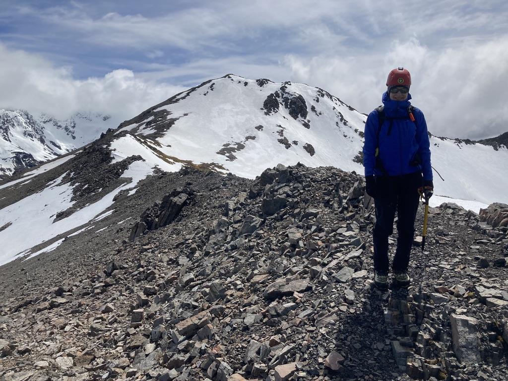 Looking back to Avalanche Peak from the ridge towards Lyall Peak