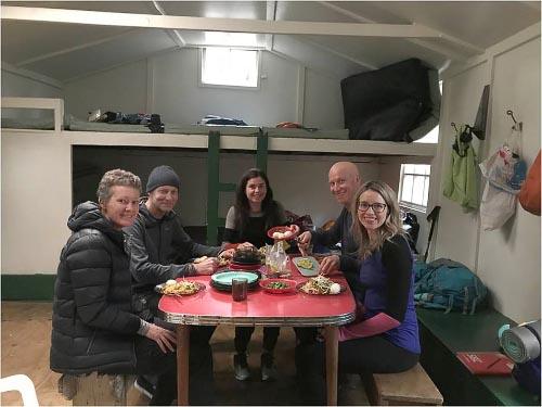 Inside Paua Hut