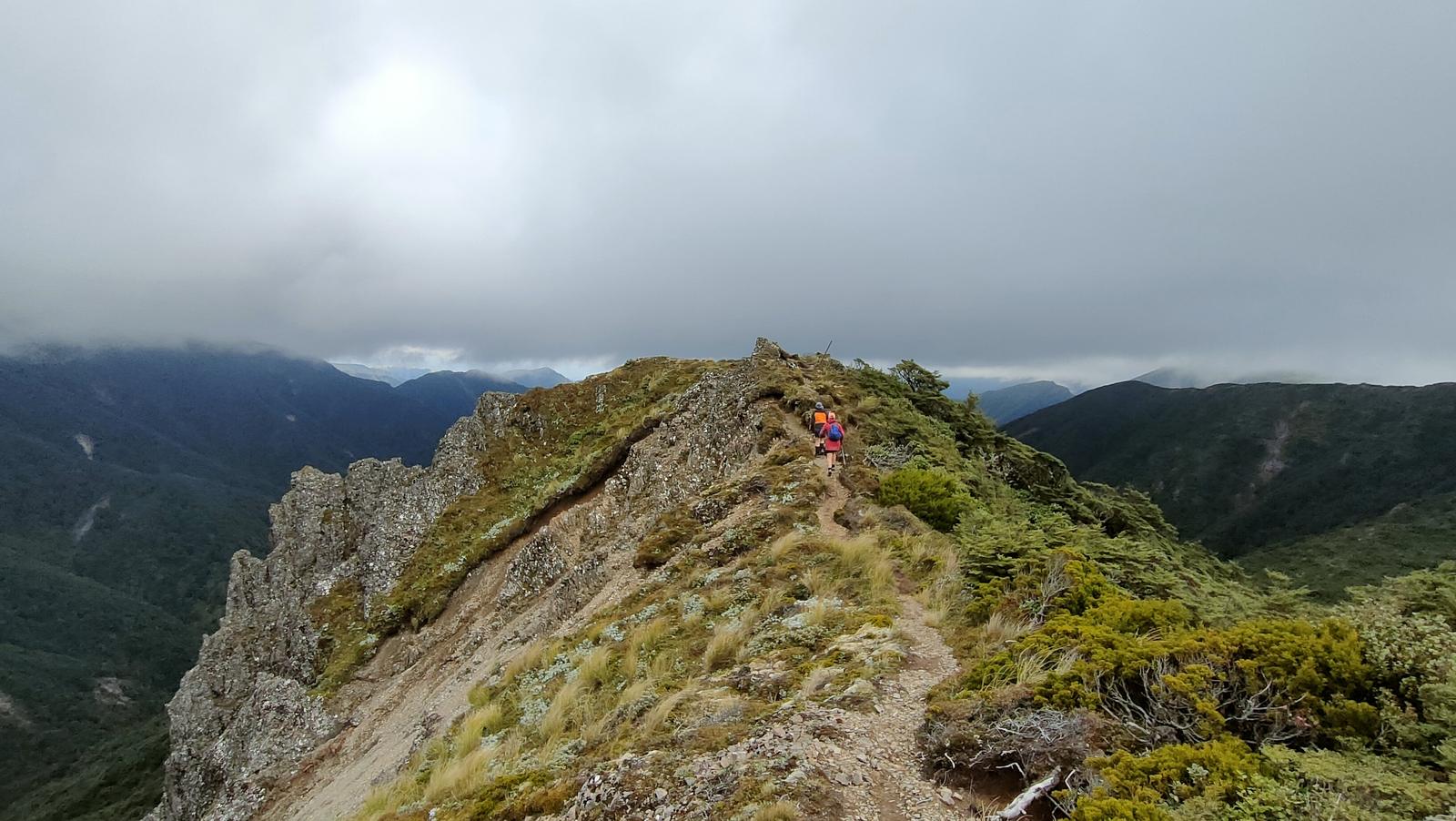 Heading down to Top Maropea Hut