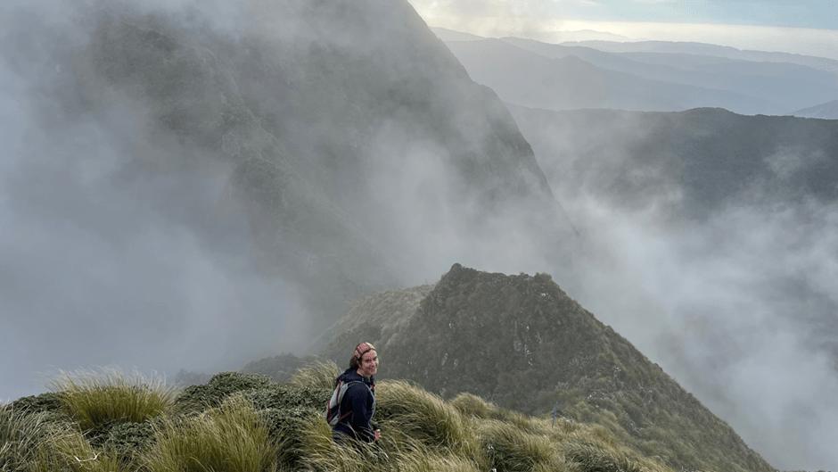 Cloud rolling in as we search for the ladder
