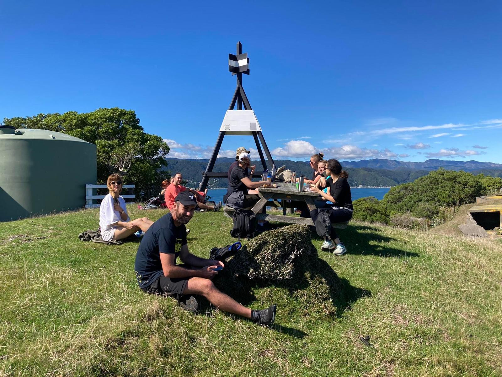 Lunch spot by the highest point on the island.