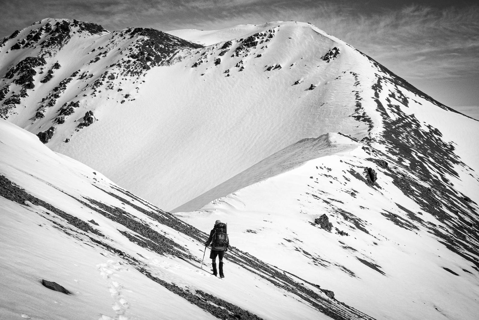 Nearing the summit of Mt Potts