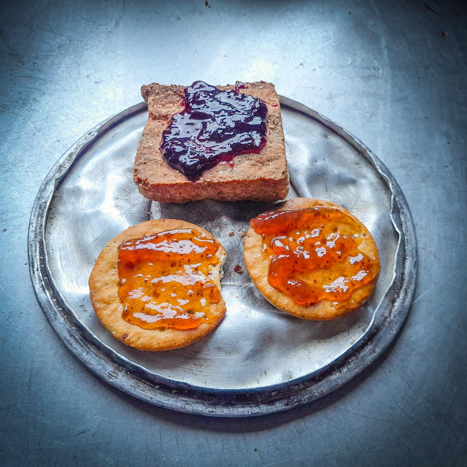Jam on our biscuits at Jam Hut