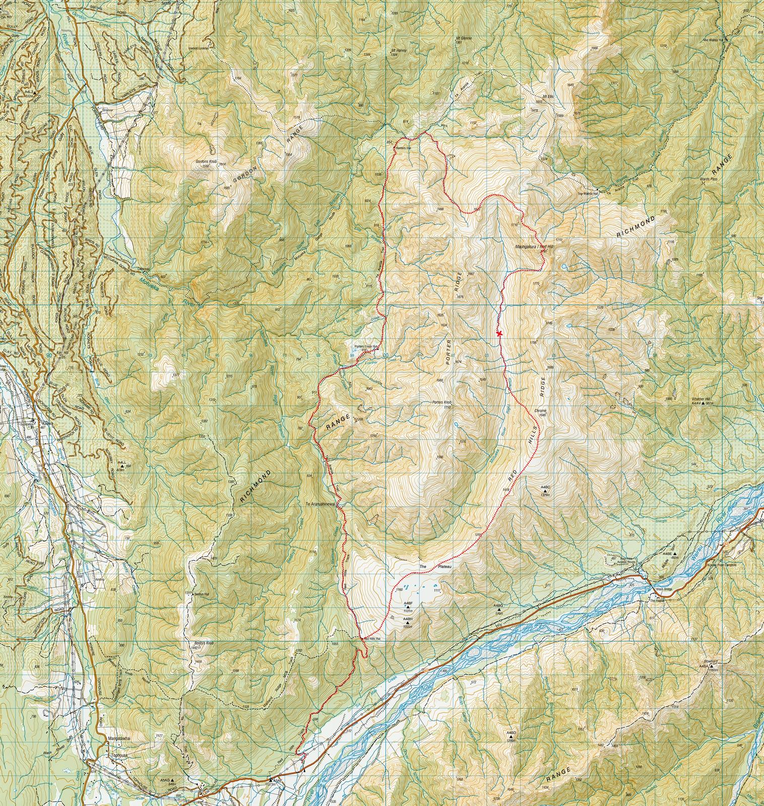 Red Hills map