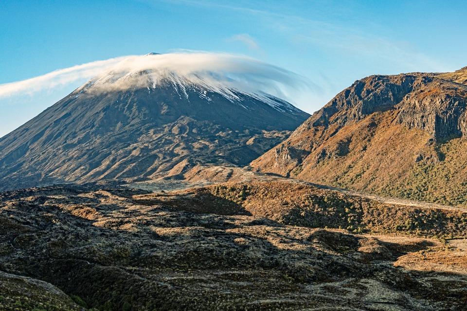Mt Ngāuruhoe from Tongariro Ridge