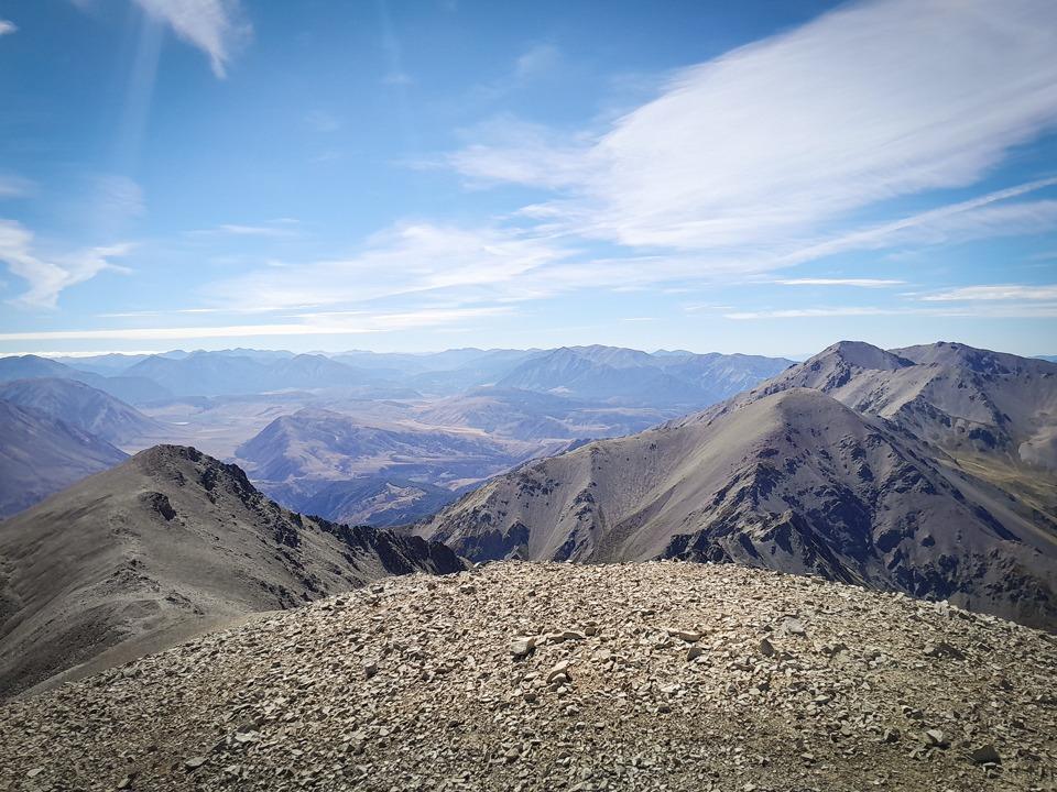 On the summit of Castle Hill Peak - Torlesse Range