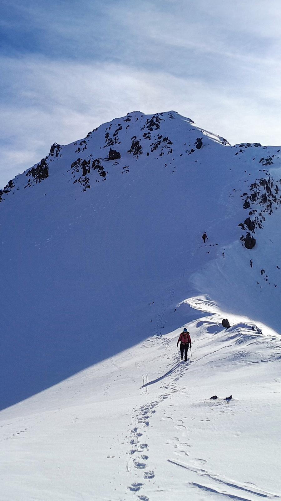 Descending from Avalanche Peak towards Lyell Peak Arthur's Pass National Park