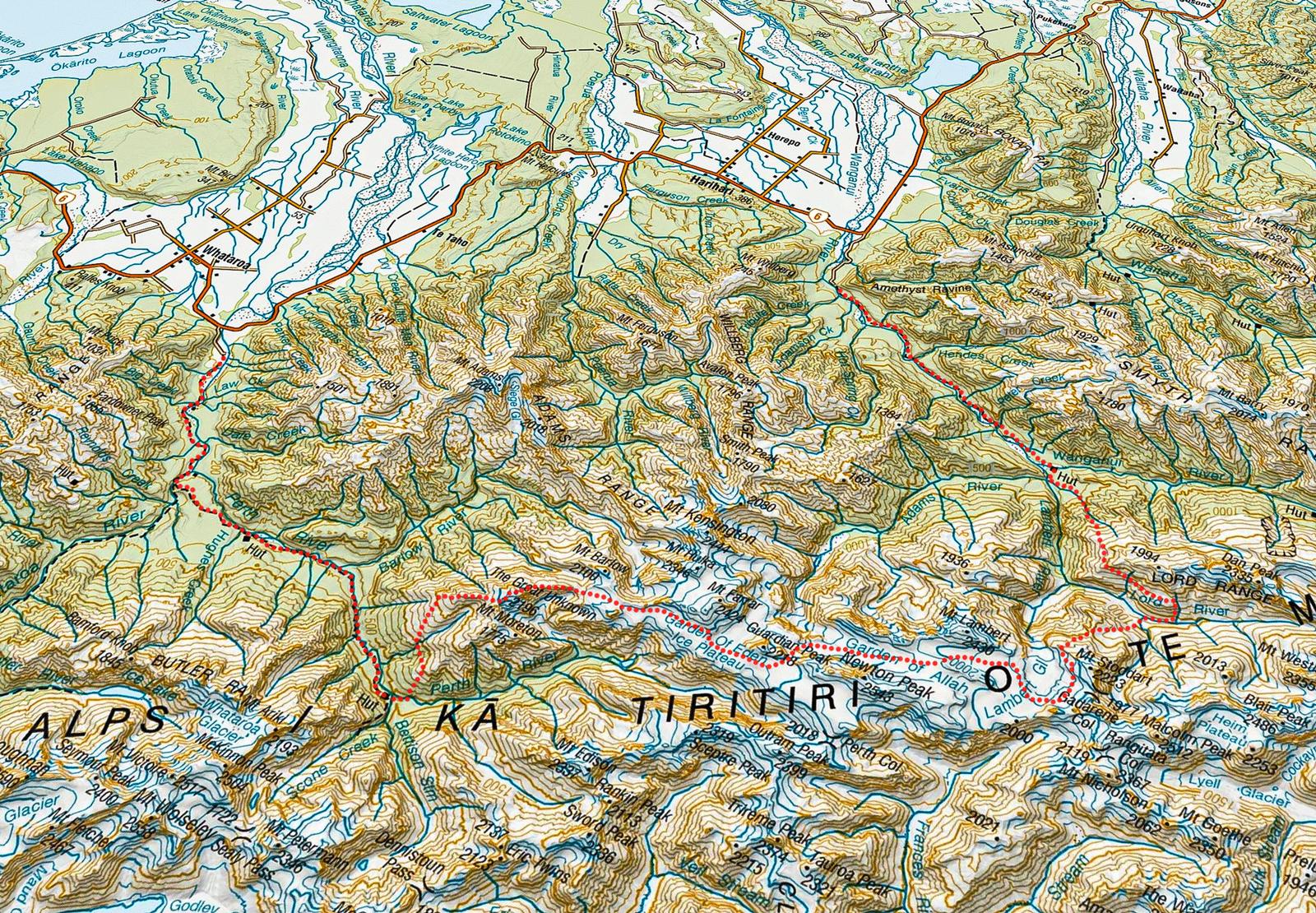 Gardens of Eden and Allah route map