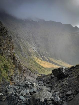 View back to North Temple valley