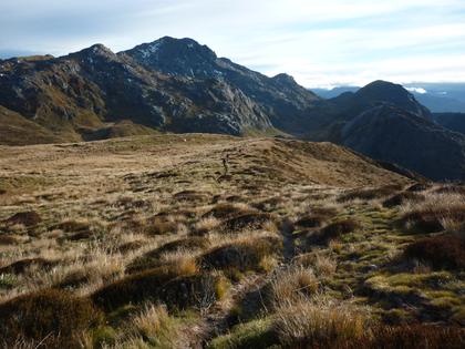 We set off up Mt Owen. You can just about make out our camp spot in this shot.