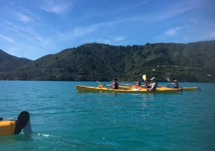 Race time – Uta and Megan take the lead (Credit: Emily)