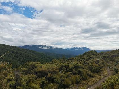 Up on the tops, looking out towards Mt Holdsworth. Photo credit: Jack