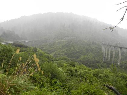 Old (left) and new (right) Hapuawhenua Viaducts