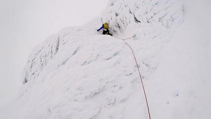 Elisabet leads pitch one of the route Gareth and Mike P took