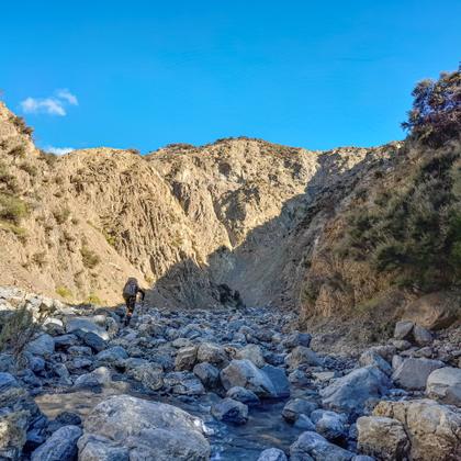 Walking up Doddemeade Stream Seaward Kaikoura