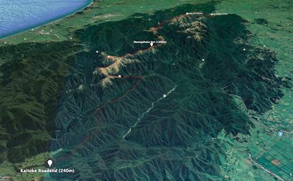 The full Main Range route as mapped by Gareth’s Garmin watch