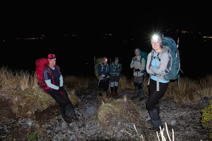 The beginning of the scoria on the south side of Mt Taranaki