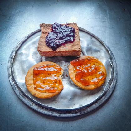 Jam on our biscuits at Jam Hut