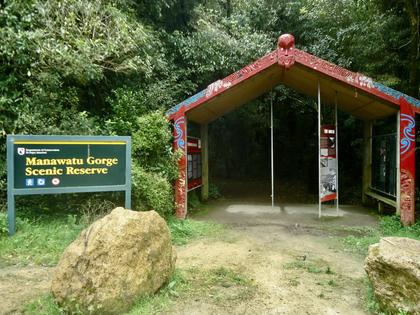 Woodville entrance to the Manawatu Gorge Track
