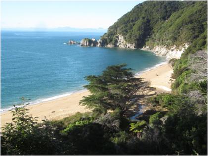 One of a dozen of golden sand beaches