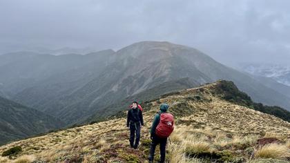 Visibility improved on the return leg, but the clouds were still rolling through.